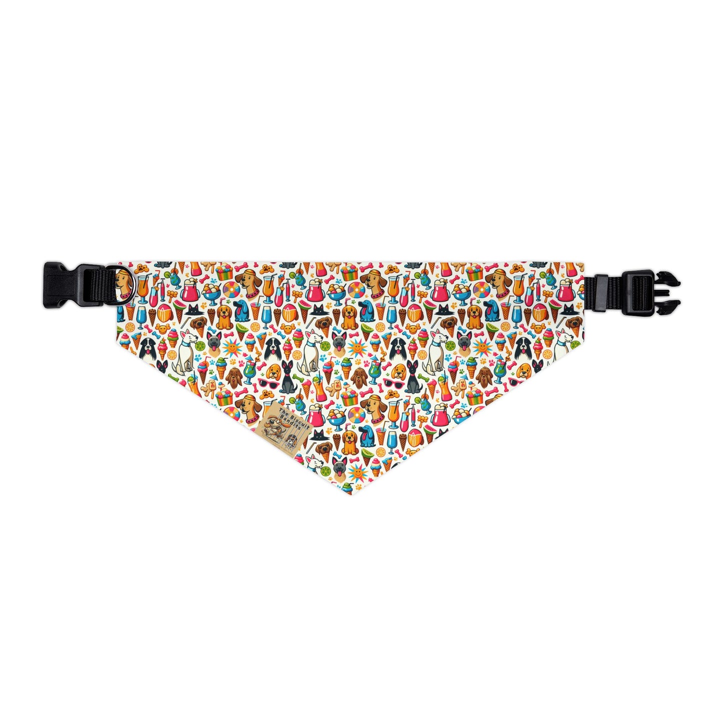 Colorful Pet Bandana Collar, Dog Fashion Accessories, Cute Dog Gift, Seasonal Pet Wear, summer dog bandana