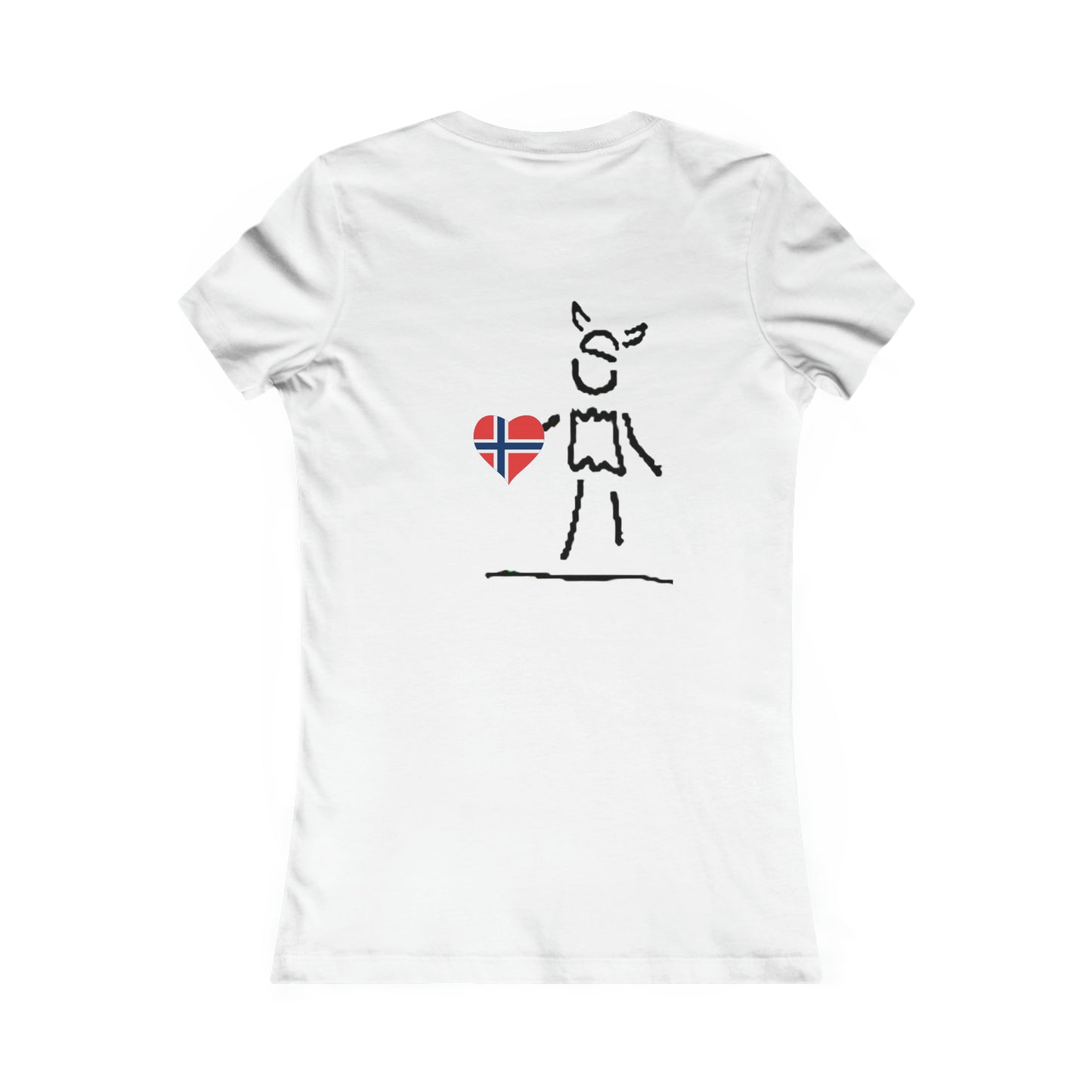 Women's fitted t-shirt in royal blue