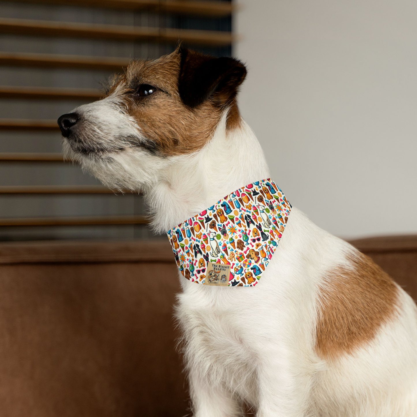 Colorful Pet Bandana Collar, Dog Fashion Accessories, Cute Dog Gift, Seasonal Pet Wear, summer dog bandana