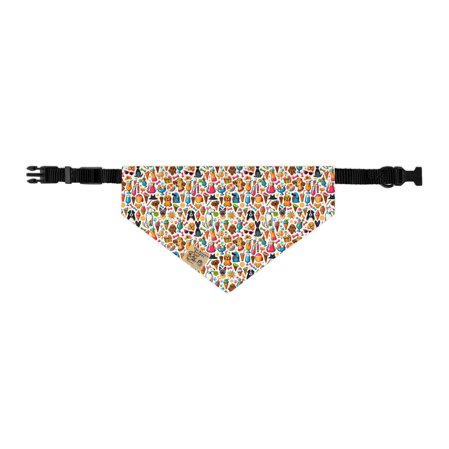 Colorful Pet Bandana Collar, Dog Fashion Accessories, Cute Dog Gift, Seasonal Pet Wear, summer dog bandana
