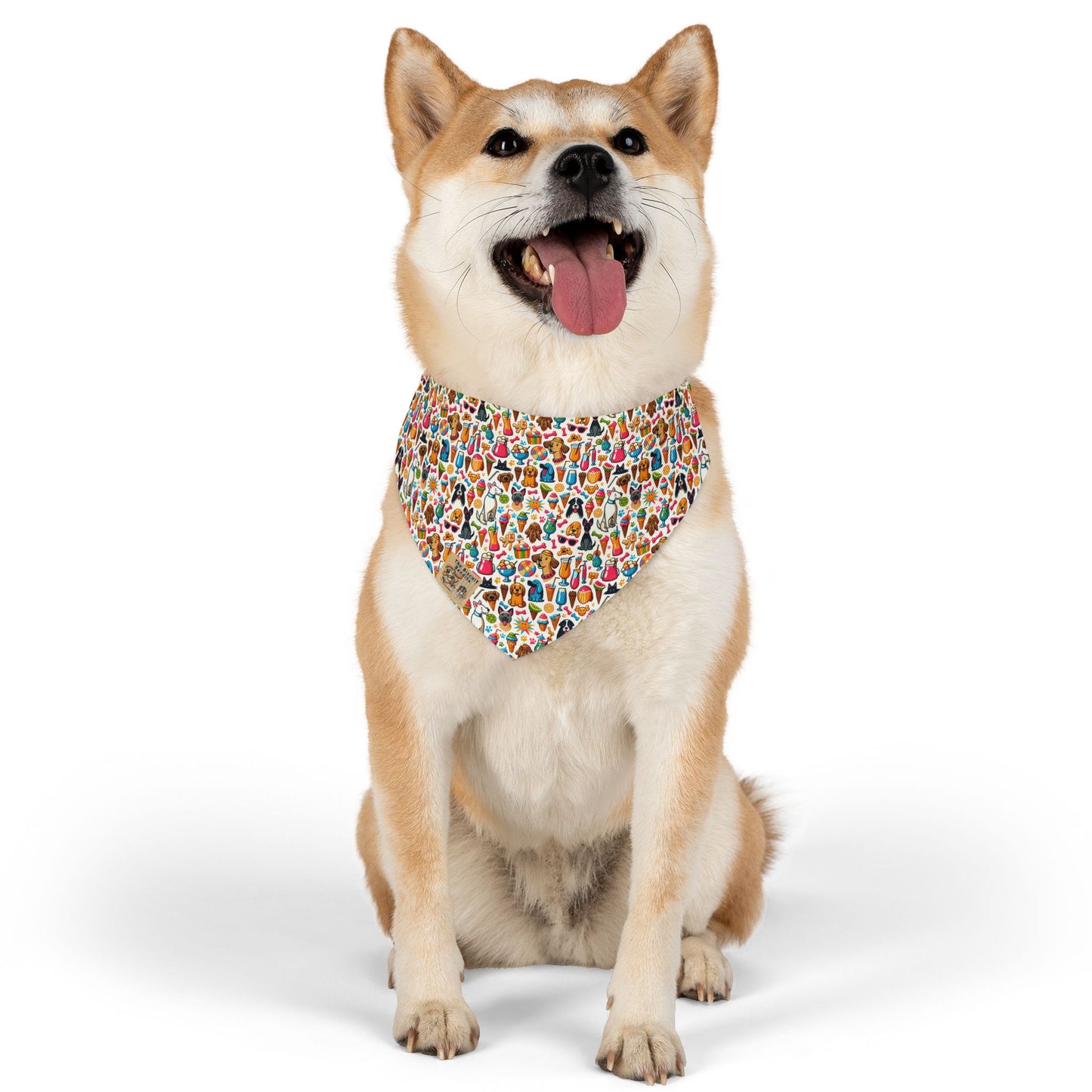 Colorful Pet Bandana Collar, Dog Fashion Accessories, Cute Dog Gift, Seasonal Pet Wear, summer dog bandana