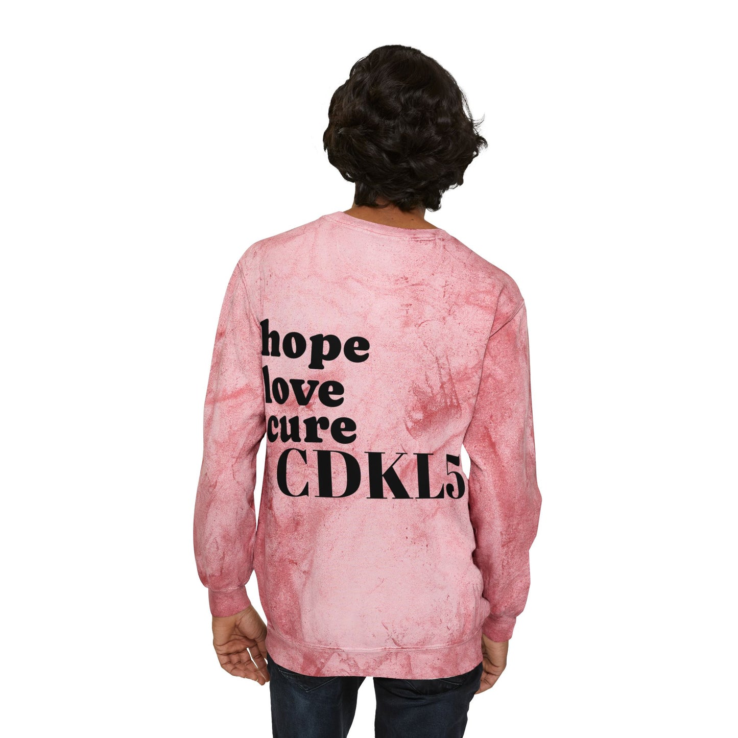 CDKL5 Awareness Tie-Dye Crewneck Sweatshirt — Hope Love Cure Design