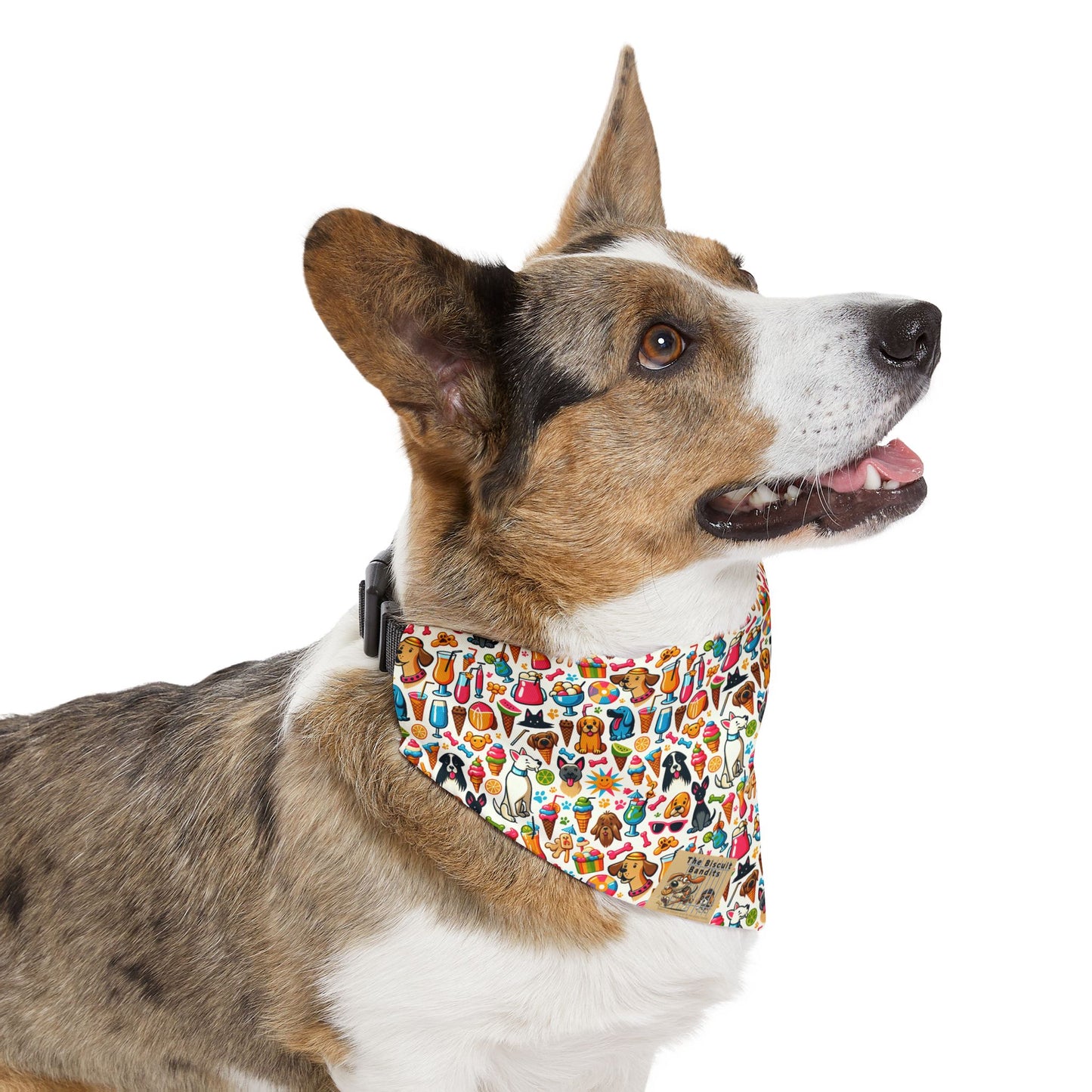 Colorful Pet Bandana Collar, Dog Fashion Accessories, Cute Dog Gift, Seasonal Pet Wear, summer dog bandana