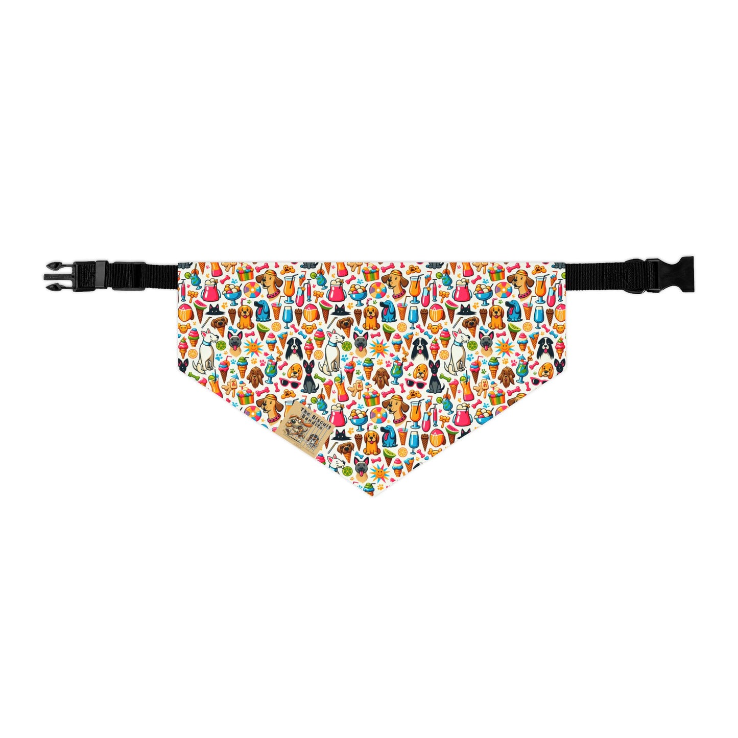 Colorful Pet Bandana Collar, Dog Fashion Accessories, Cute Dog Gift, Seasonal Pet Wear, summer dog bandana