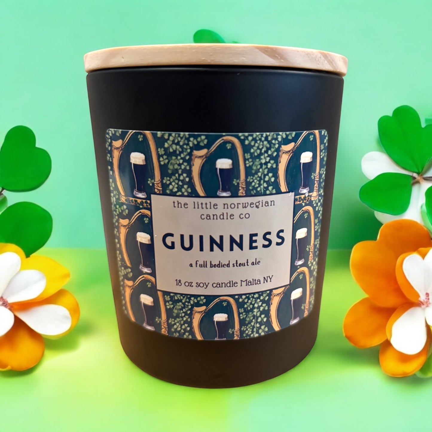 Guinness scented soy candle