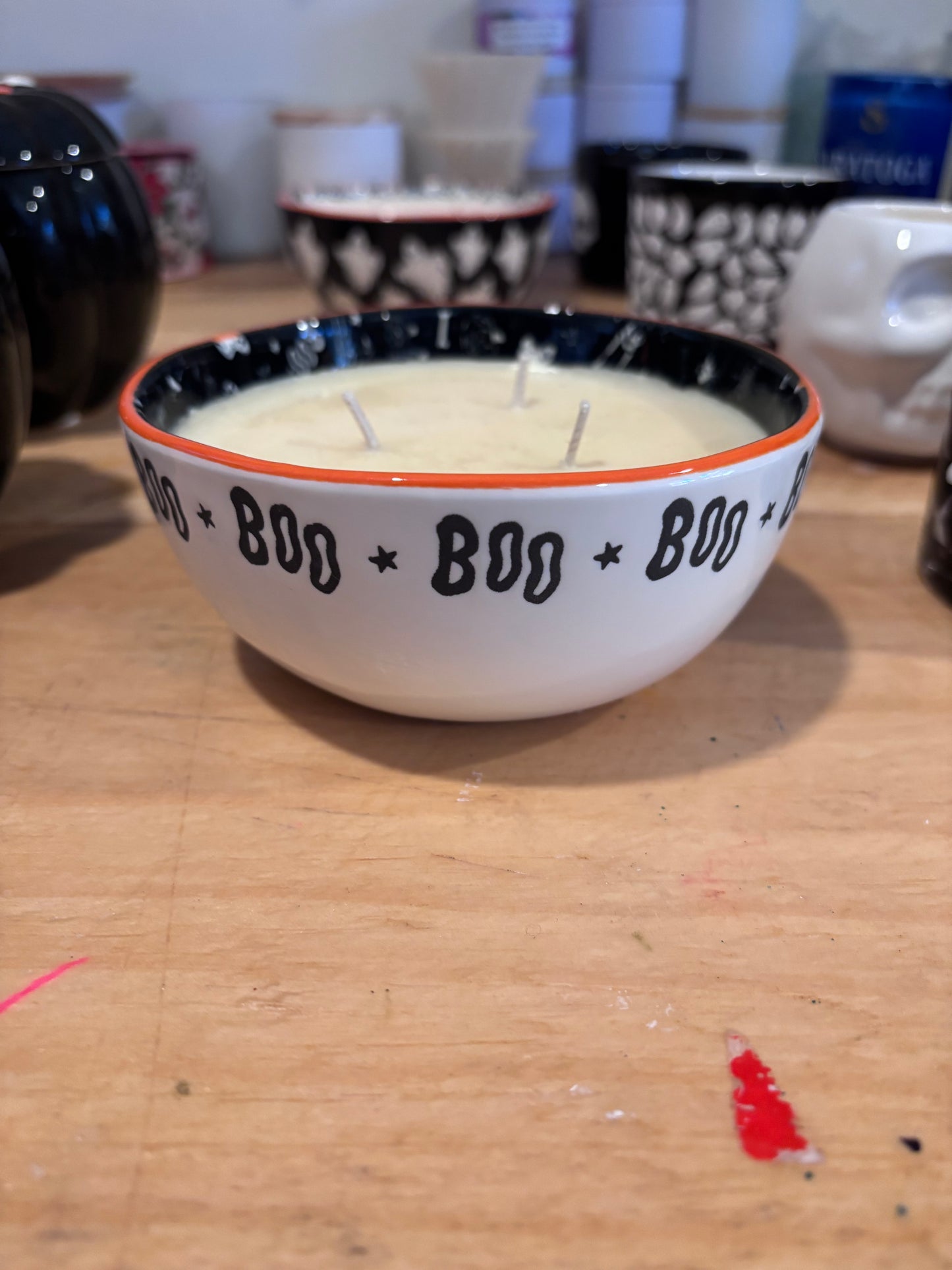 Halloween candle reusable bowls