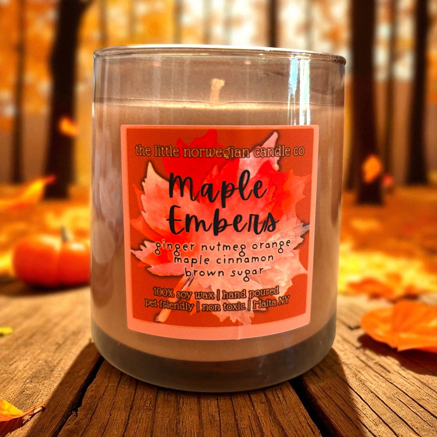 Limited Edition Maple Embers scented soy candle