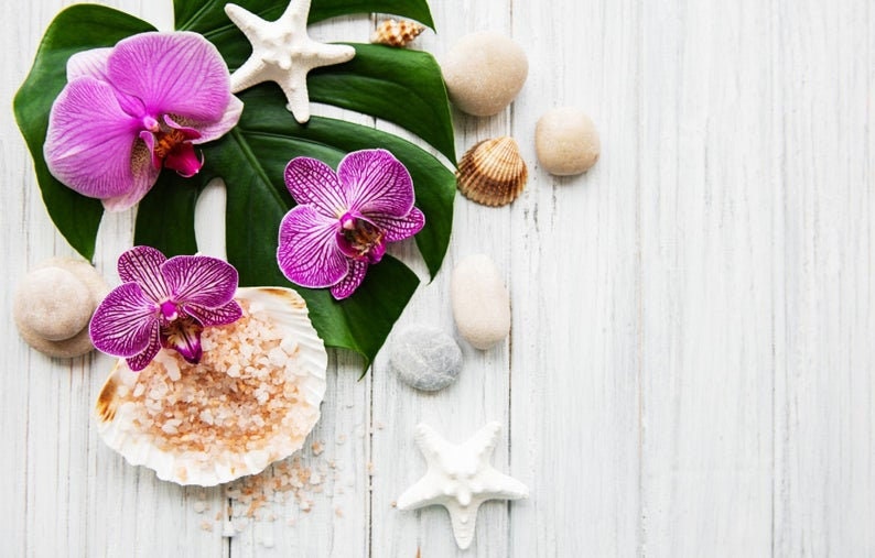 Sea salt and Orchid