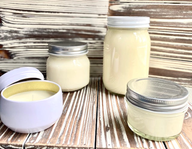 Unscented Soy candle