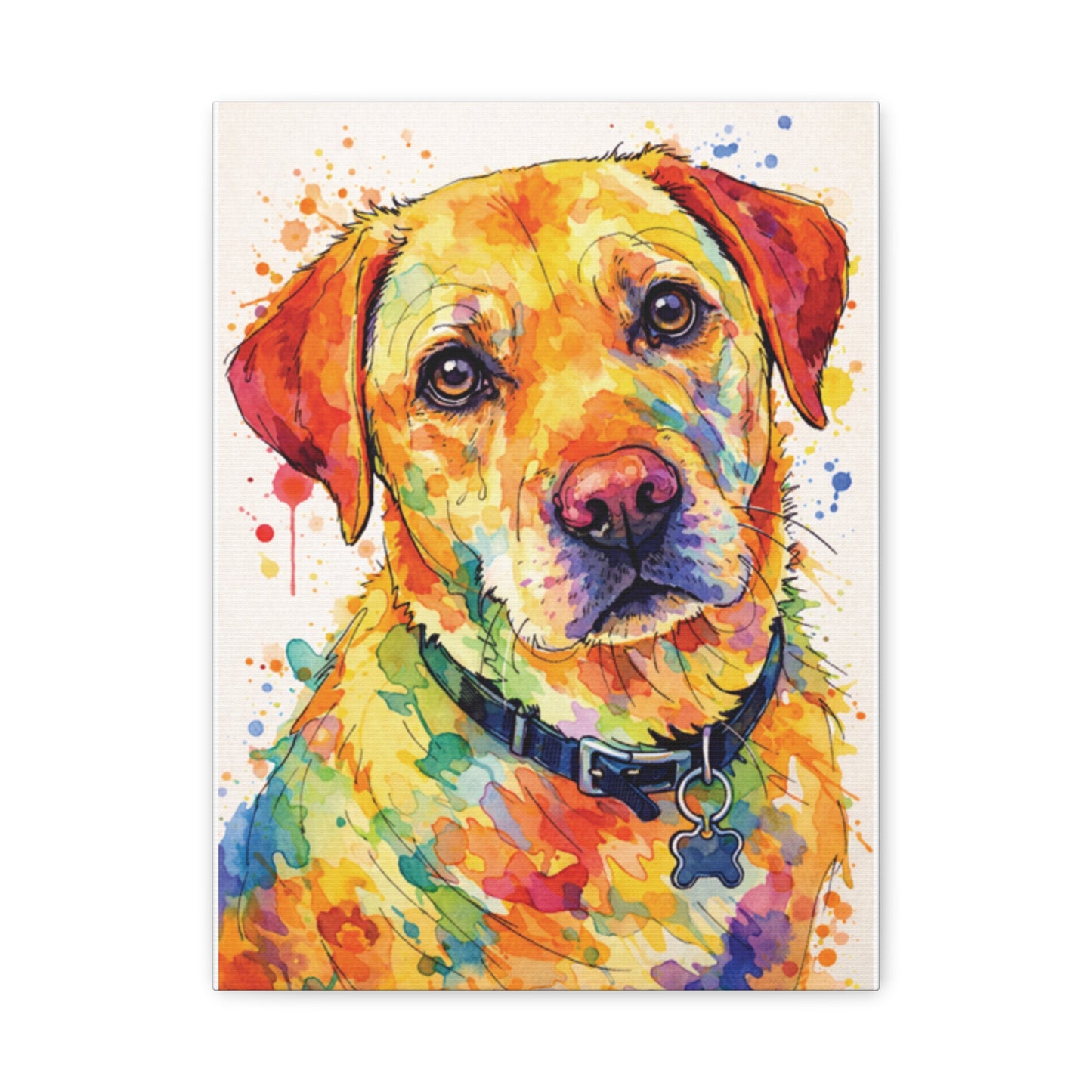 Yellow Lab painting