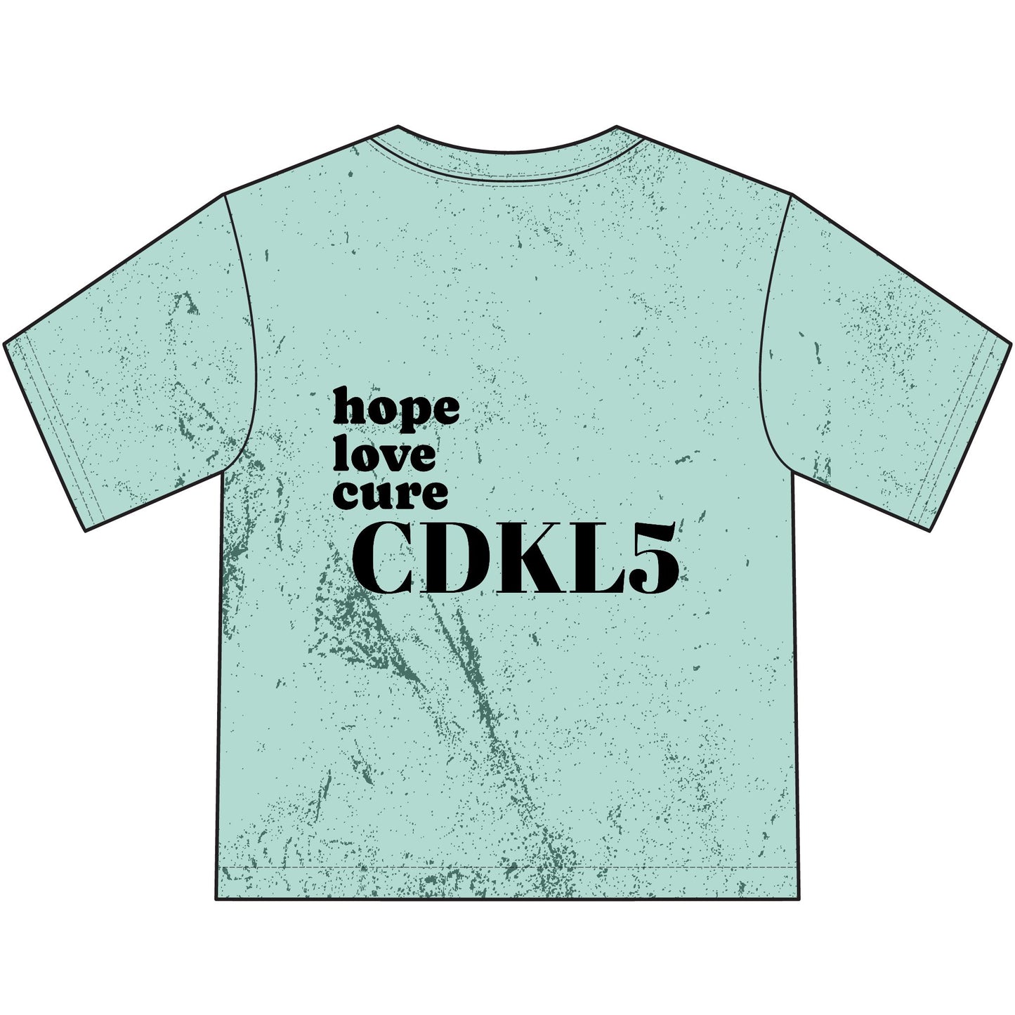 CDKL5 Awareness Youth T-Shirt – Hope Love Cure Heart Design
