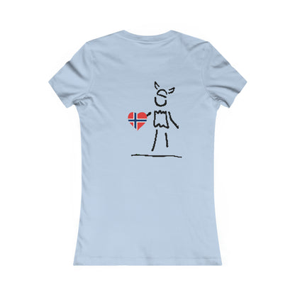 Women's fitted t-shirt in royal blue