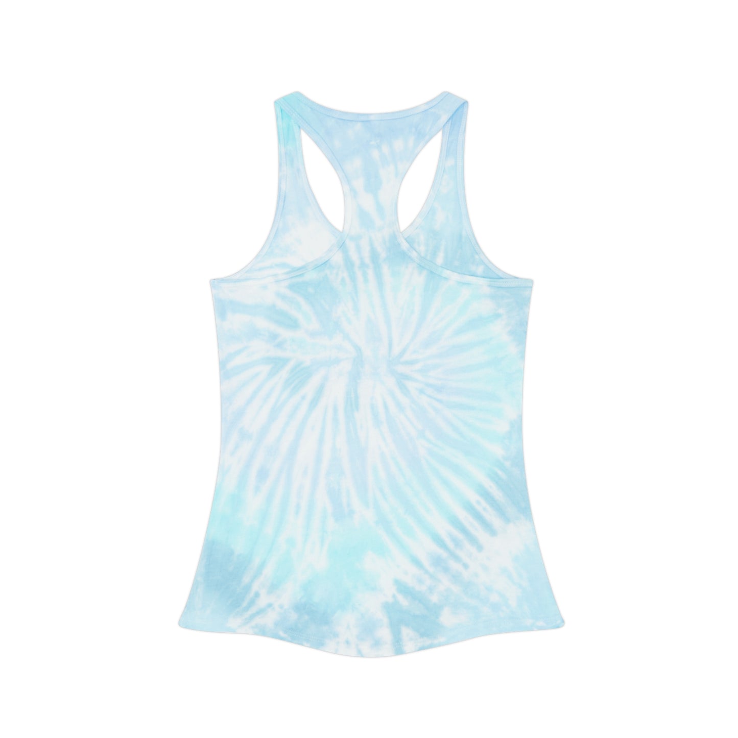 Tie Dye Love Hearts Racerback Tank Top - Perfect for Summer, Festivals, Everyday Wear, Workout, Valentine's Day