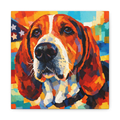 Hound acrylic portrait