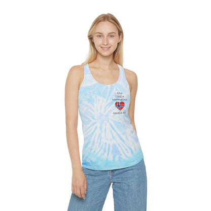 little norwegian tie dye racerback tanktops!