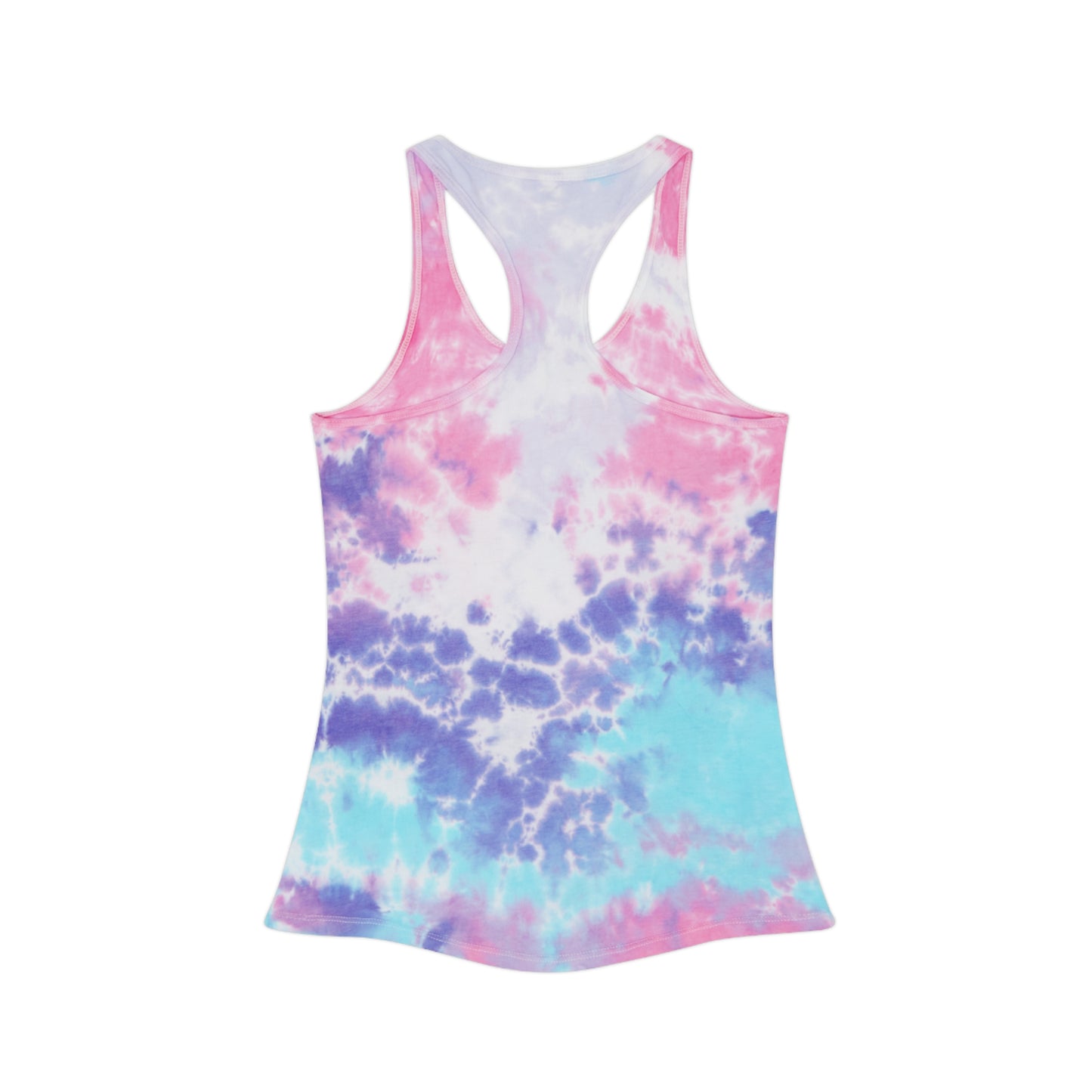 Tie Dye Love Hearts Racerback Tank Top - Perfect for Summer, Festivals, Everyday Wear, Workout, Valentine's Day