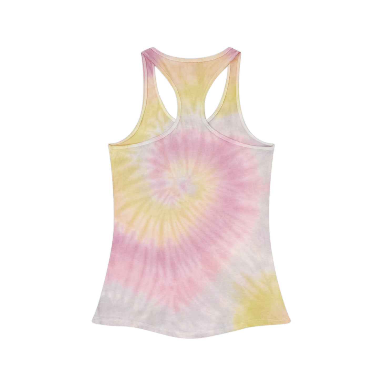 Tie Dye Love Hearts Racerback Tank Top - Perfect for Summer, Festivals, Everyday Wear, Workout, Valentine's Day