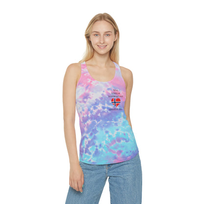 little norwegian tie dye racerback tanktops!