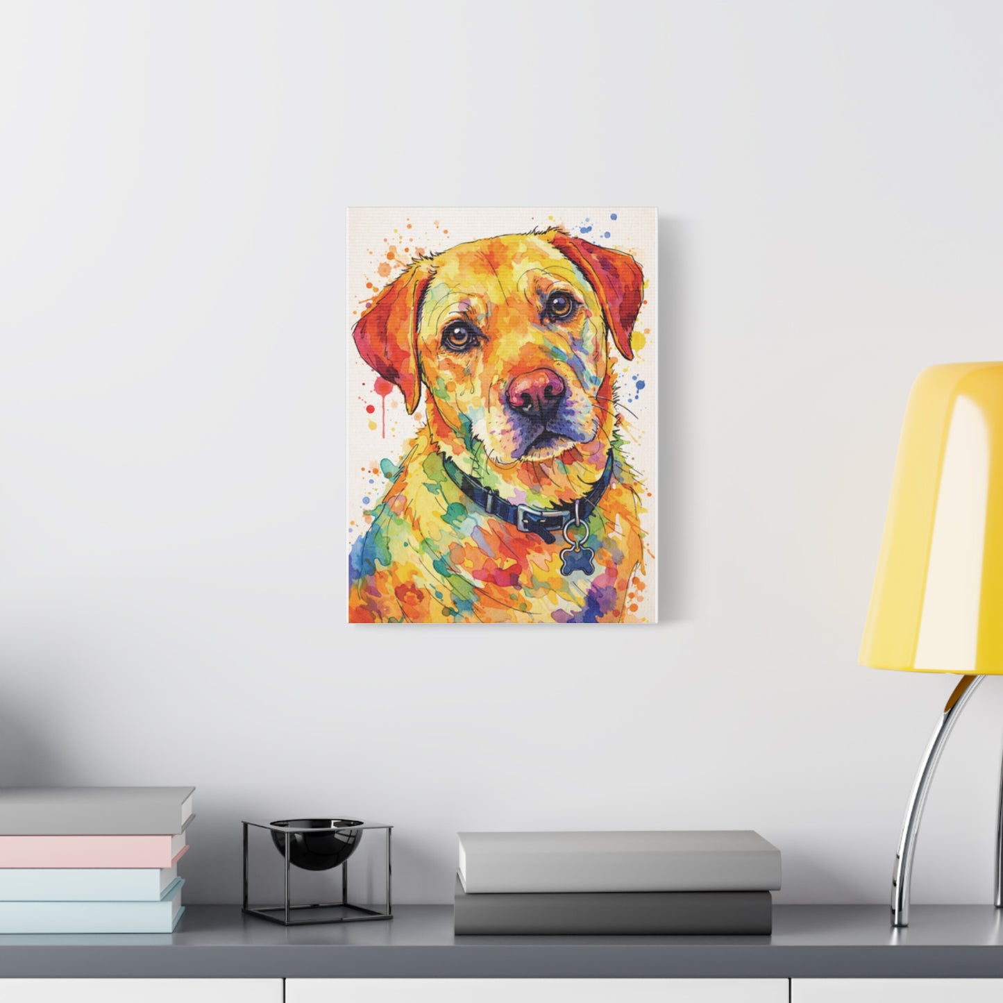 Yellow Lab painting