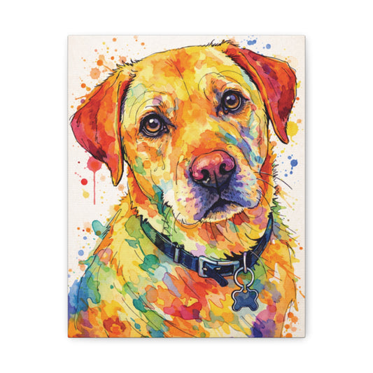 Yellow Lab painting