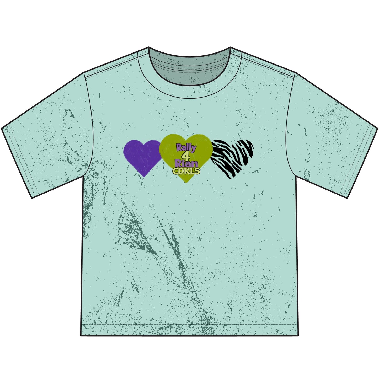 CDKL5 Awareness Youth T-Shirt – Hope Love Cure Heart Design