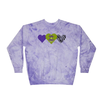 CDKL5 Awareness Tie-Dye Crewneck Sweatshirt — Hope Love Cure Design