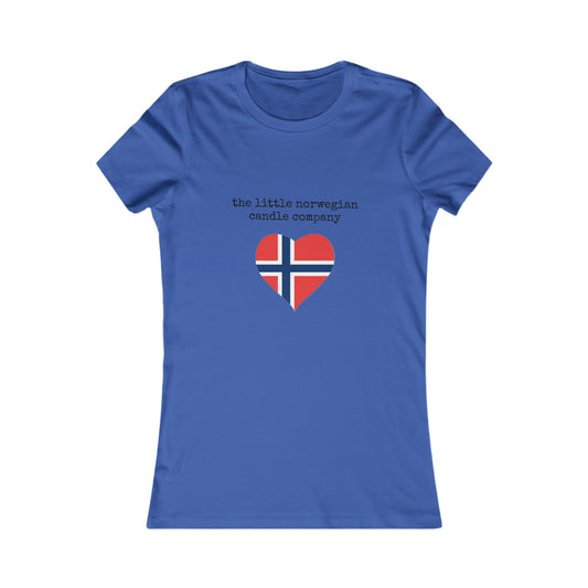 Women's fitted t-shirt in royal blue