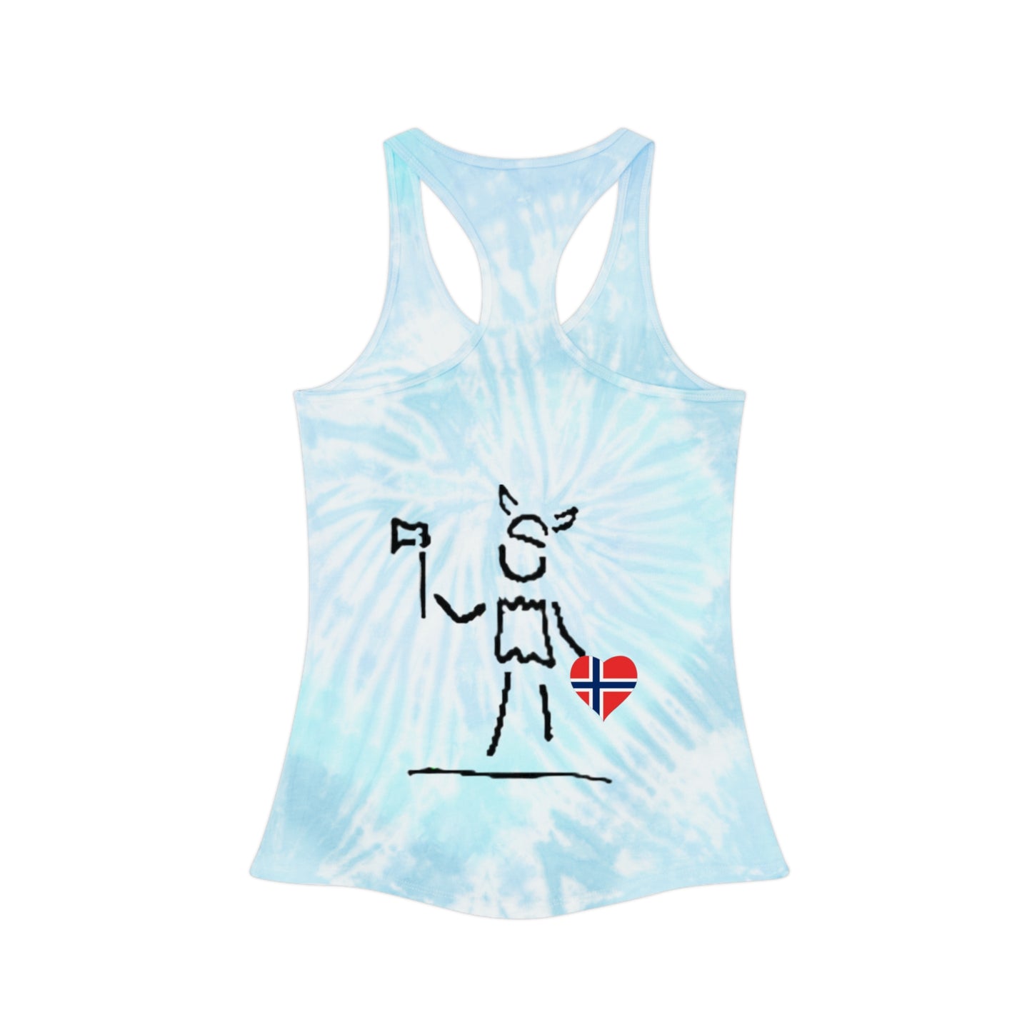 little norwegian tie dye racerback tanktops!