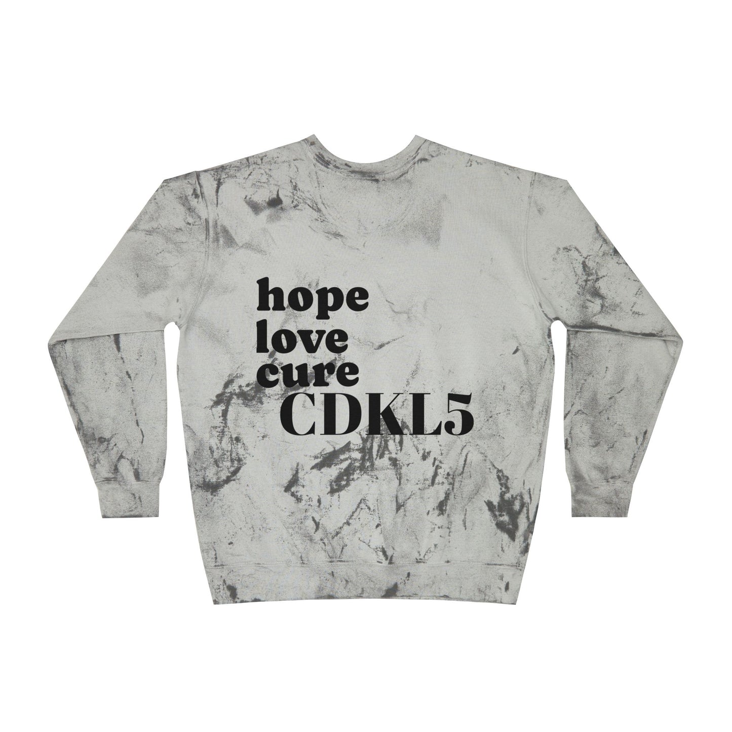 CDKL5 Awareness Tie-Dye Crewneck Sweatshirt — Hope Love Cure Design