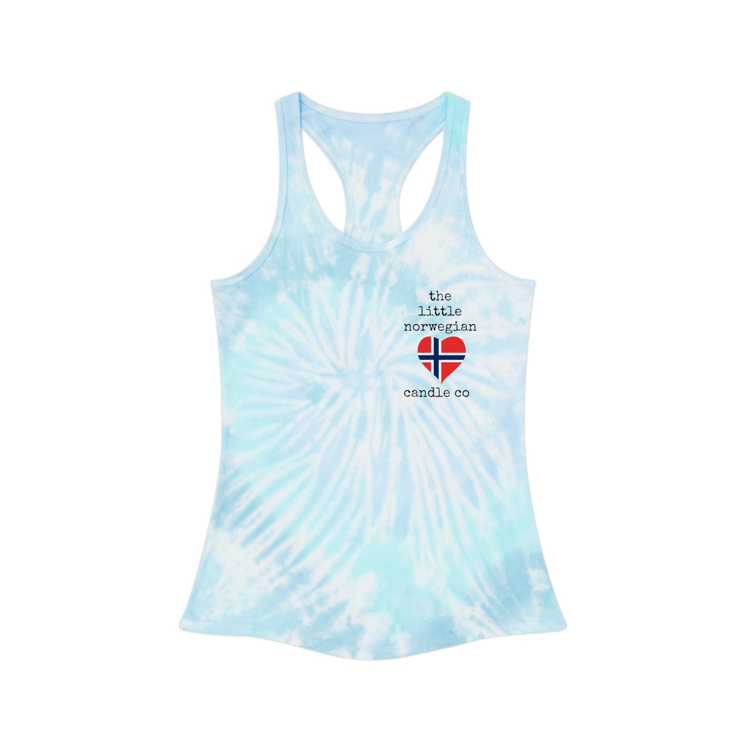 little norwegian tie dye racerback tanktops!