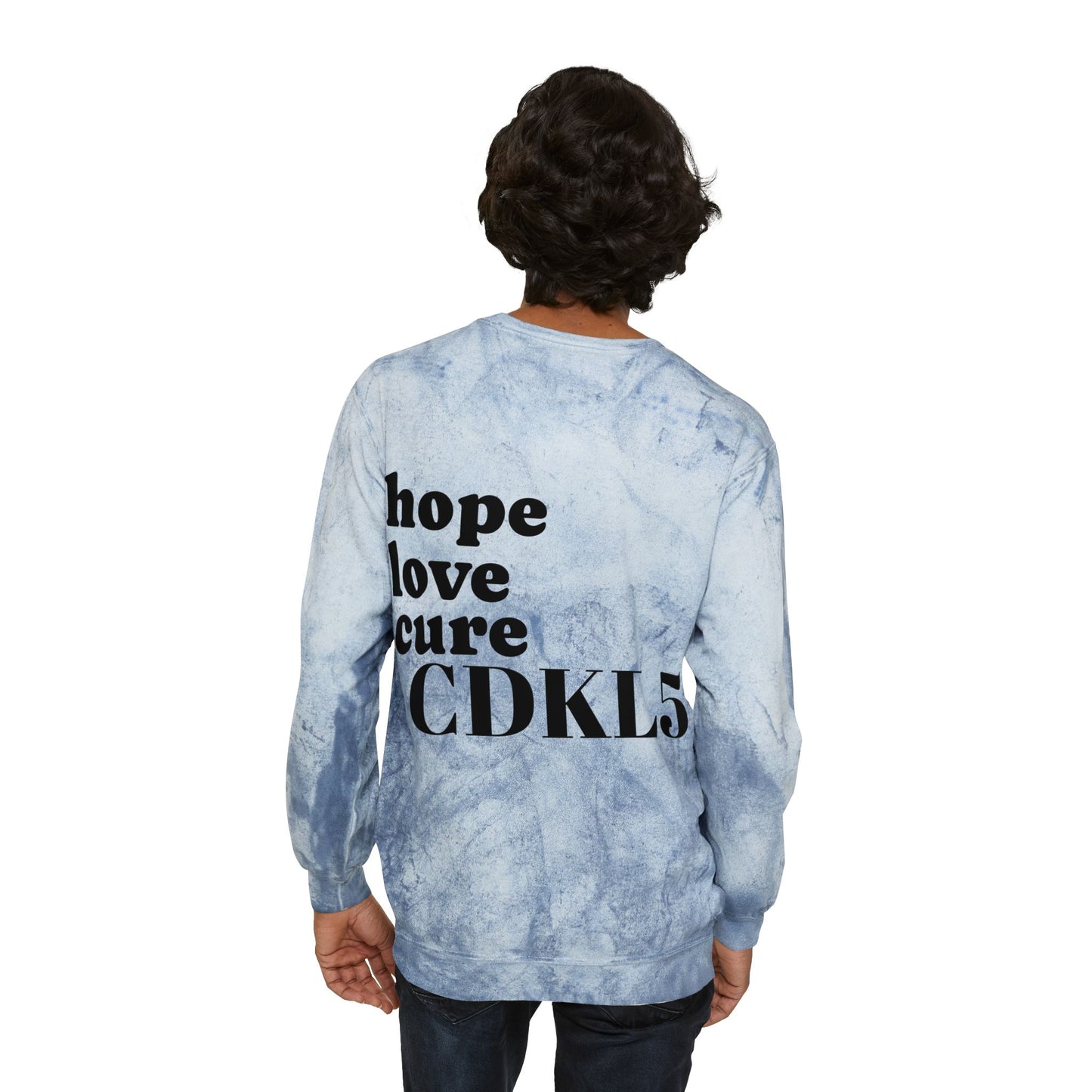 CDKL5 Awareness Tie-Dye Crewneck Sweatshirt — Hope Love Cure Design