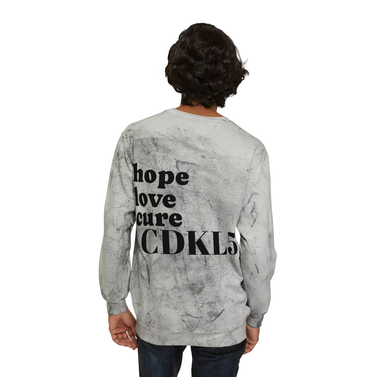 CDKL5 Awareness Tie-Dye Crewneck Sweatshirt — Hope Love Cure Design