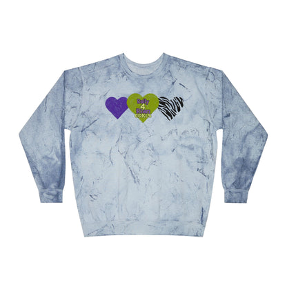 CDKL5 Awareness Tie-Dye Crewneck Sweatshirt — Hope Love Cure Design