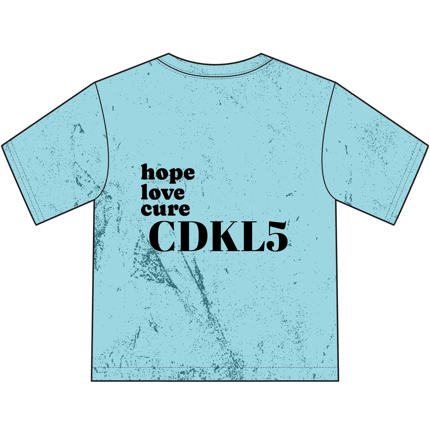 CDKL5 Awareness Youth T-Shirt – Hope Love Cure Heart Design