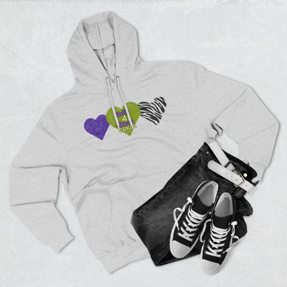 CDKL5 Awareness Hoodie — Hope Love Cure Three-Heart Design