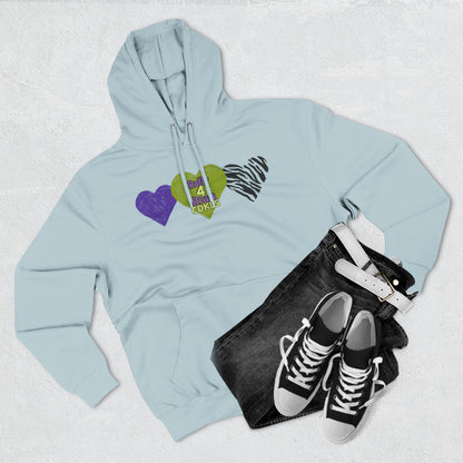 CDKL5 Awareness Hoodie — Hope Love Cure Three-Heart Design