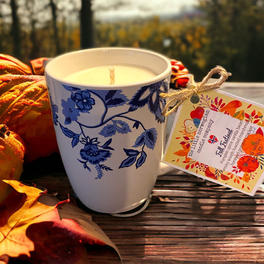 Fall Festival scented soy candle mug