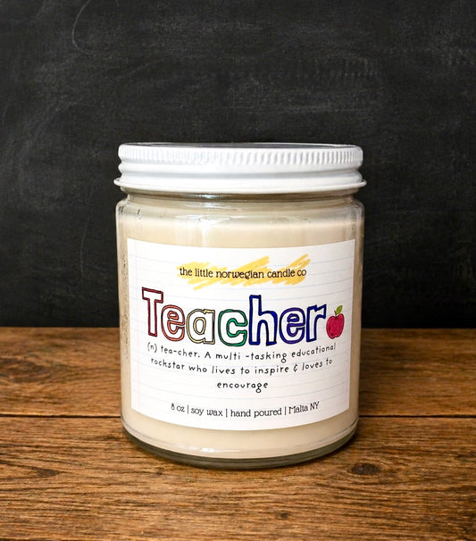 Teacher appreciation candle