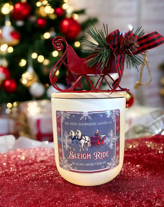 Sleigh Ride limited edition holiday soy candle