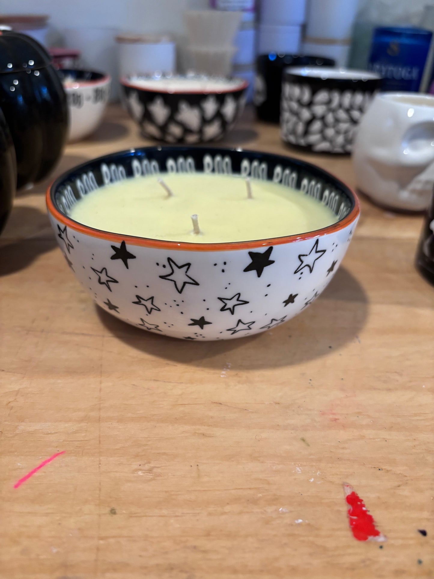 Halloween candle reusable bowls