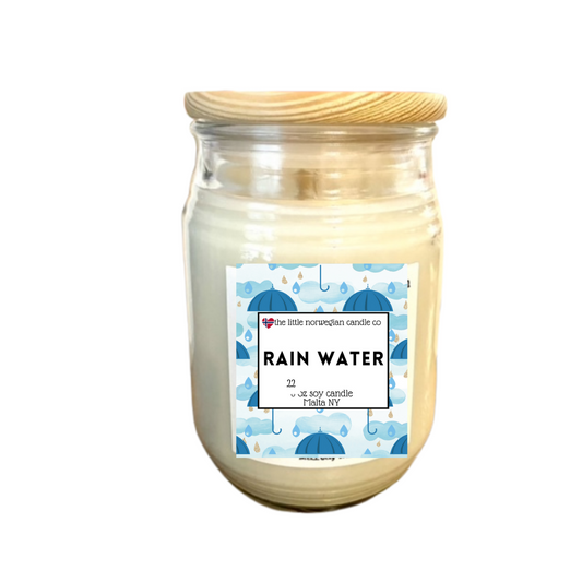Rain water scented soy candle