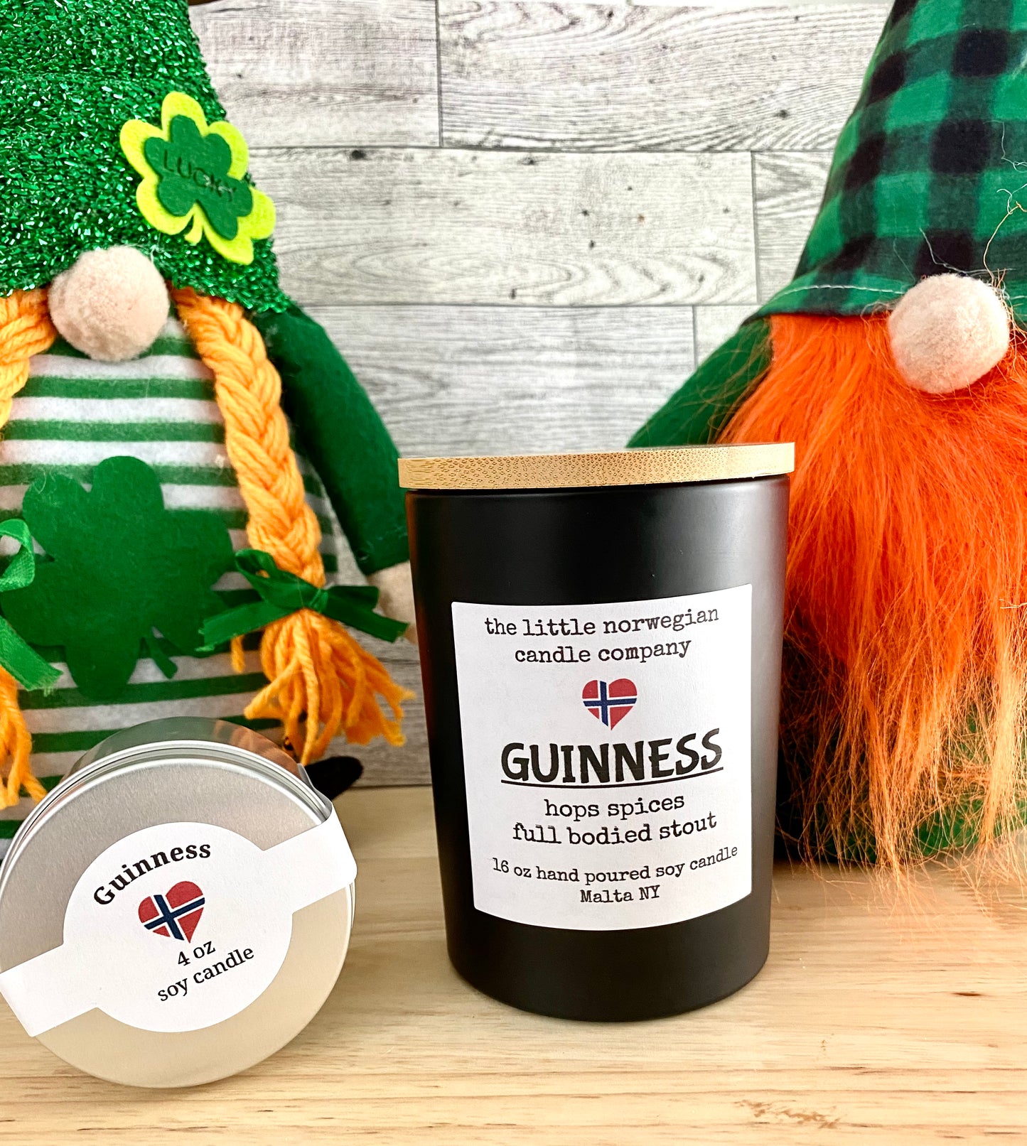 Guinness scented soy candle