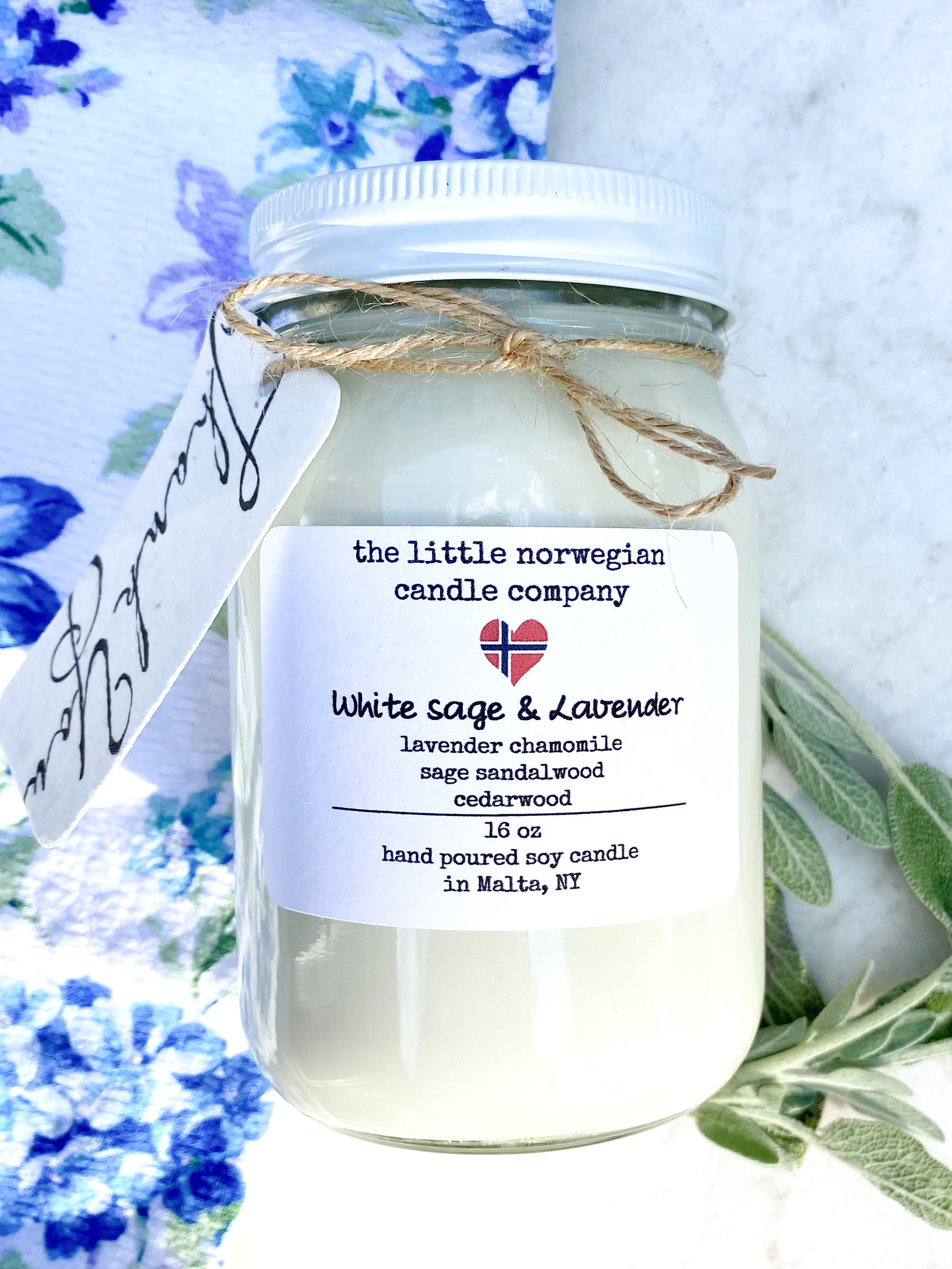 Unique Lavender Sage Sea Salt And Cinnamon Scented Candle - Temu